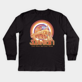 Love Peace and Soul Train Kids Long Sleeve T-Shirt